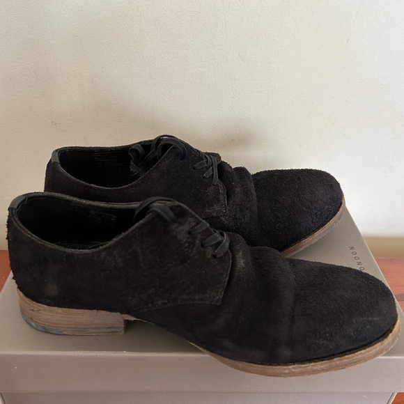 BNWOT Vintage Black AllSaints Derby Shoes US 10/UK 9/EU 43 main image 6